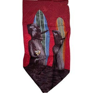 Tommy Bahama 100% SILK Tie Handmade Red